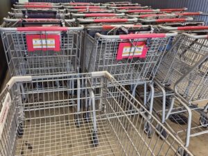 Grocery Store Cart Area
