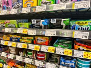 Gum And Impulse Buy Isle Products At A Grocery Store