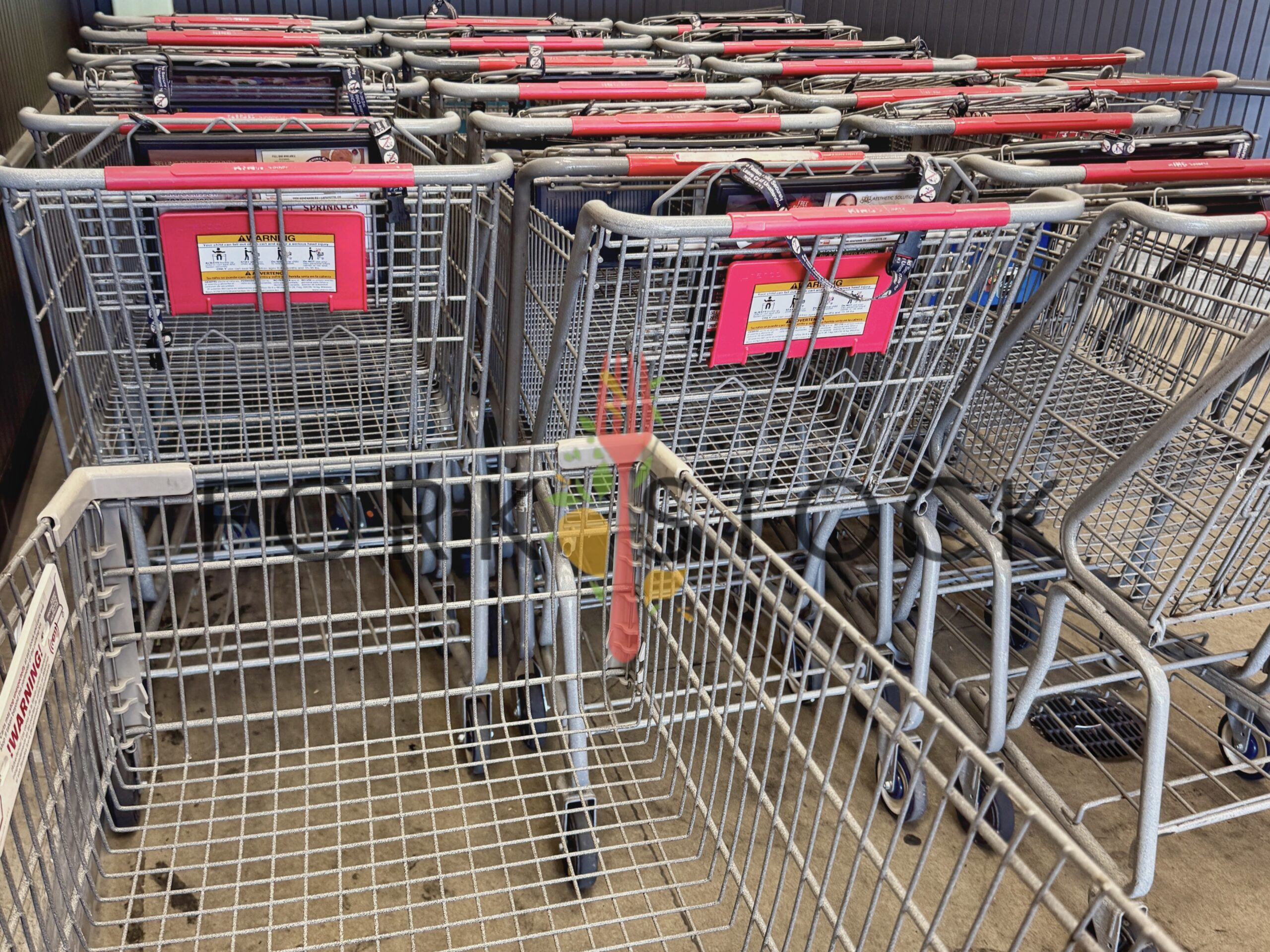 Grocery Store Cart Area