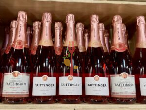 Bottles Of Tattinger Champagne Prestige Rosé