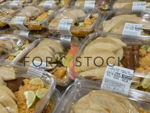 Beef Crispy Birra Tacos With Spanish Rice And Consumé At A Costco Warehouse