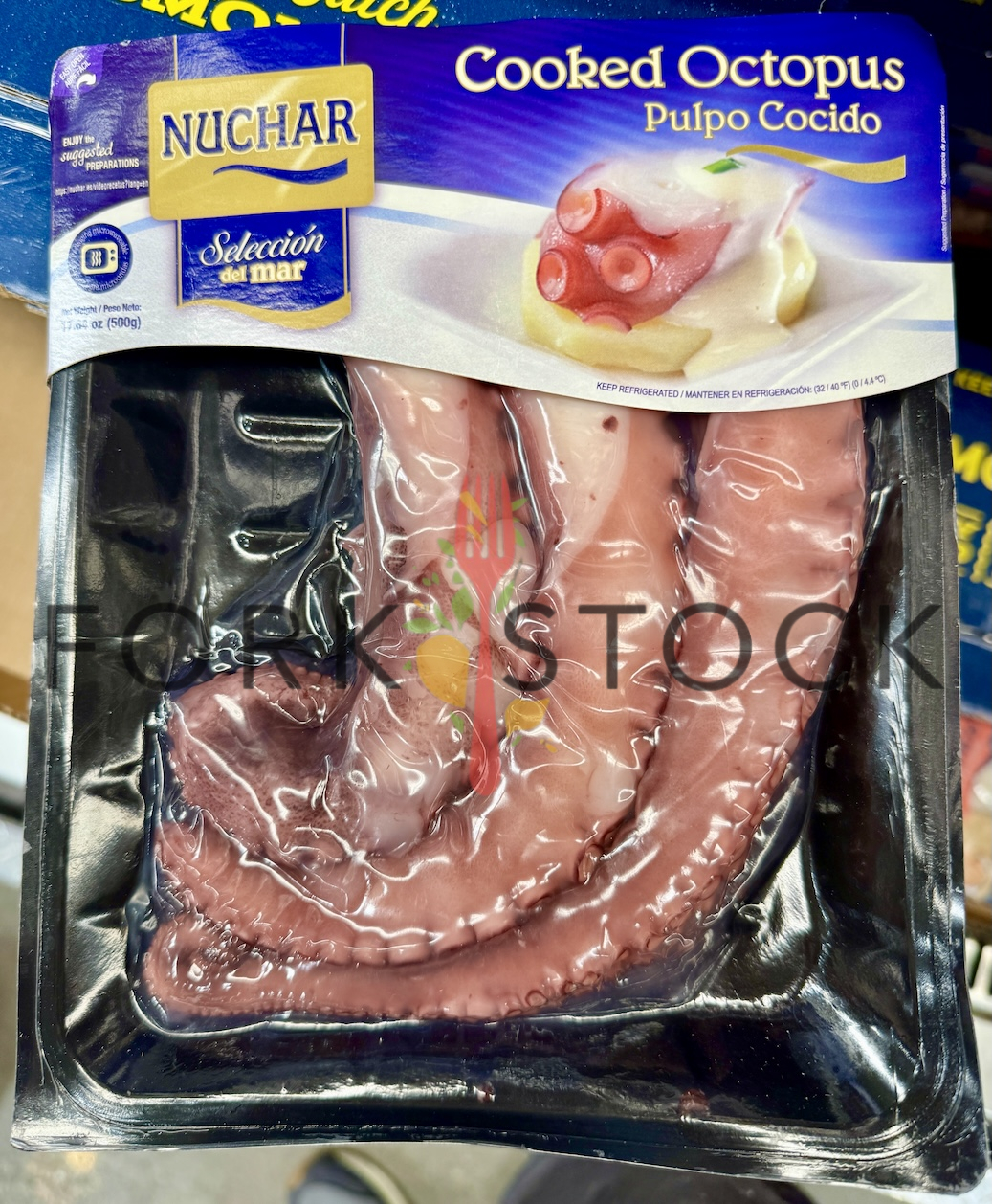 Fully Cooked Pre-Packaged Octopus Tentacle At A Costco