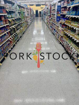 A Grocery Store Isle At A Safeway Store