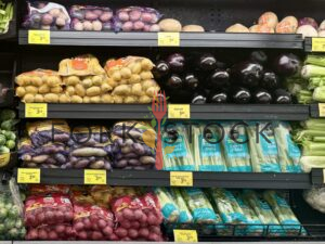 Produce Section Vegetable Shelf