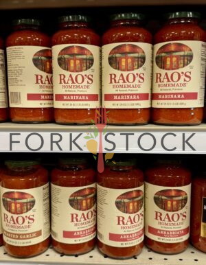 Rao's Homemade Marinara Sauce Bottles At A Grocery Store