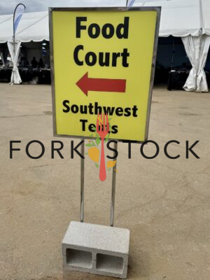 Food Court Southwest Tents Sign