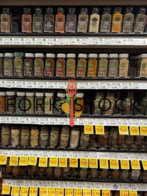Spices Selection At A Grocery Store