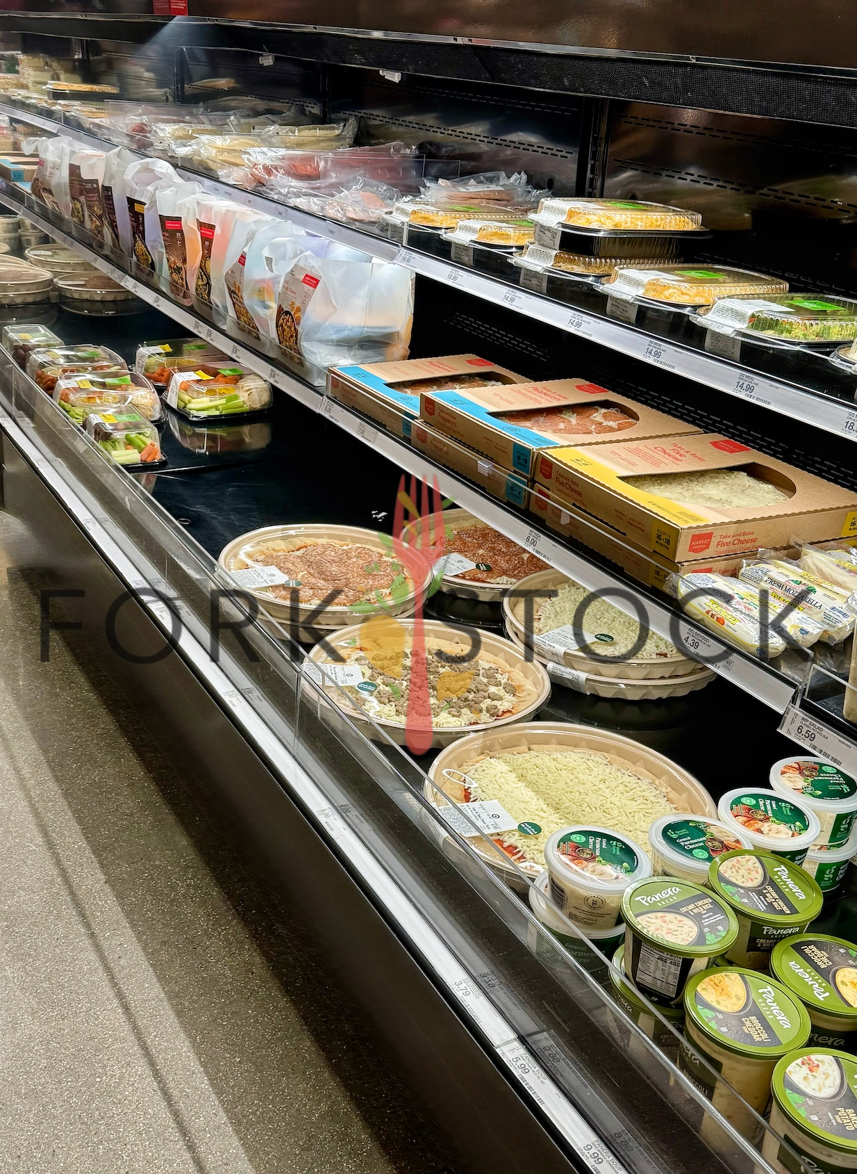 Pizza Soup Vegetable Trays and Ready To Eat Foods At A Target