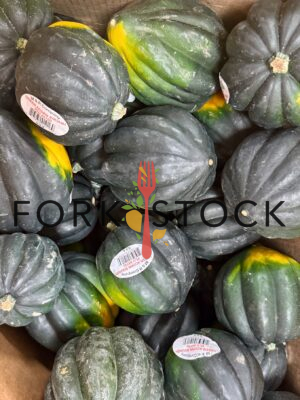 Green Acorn Squash In A Pallet At A Grocery Store