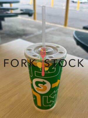 Subway Small Soda Cup And Straw