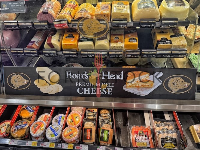 Boars Head Premium Deli Cheese Fridge Sign