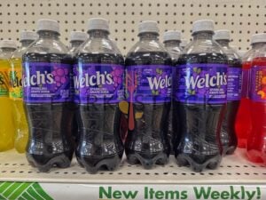 Bottles Of Welch's Sparkling Grape Soda