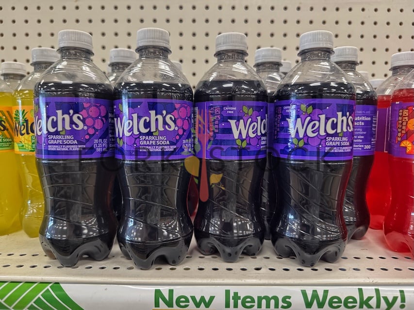 Bottles Of Welch's Sparkling Grape Soda