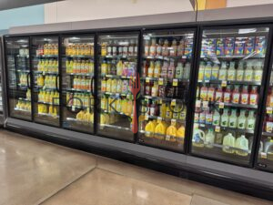 Fruit Juice Bottles In A Refrigerated Area At A King Soopers Grocery Store