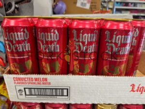 Liquid Death Convicted Melon Sparkling Water Cans