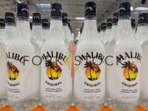 Malibu White Rum With Coconut Liqueur Bottles At A Costco