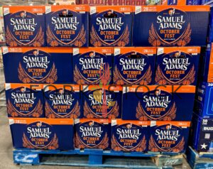 Samuel Adams Octoberfest Beer Boxes At A Warehouse Store
