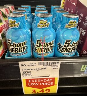 5 Hour Energy Blue Raspberry Drink