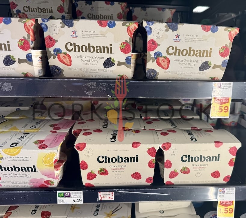 Chobani Greek Yogurt Packages