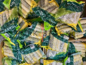 Frozen Cooked Sticky Sweet Corn At A Vietnamese Market