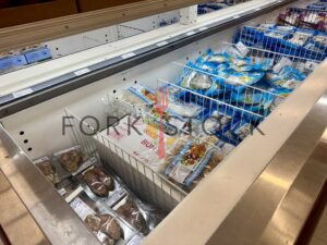 Frozen Packages At A Vietnamese Market