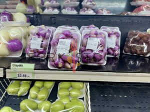 Peeled Shallot Bulk Packages At A Vietnamese Market