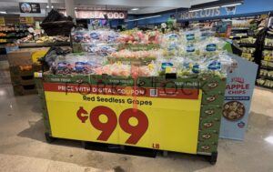 Red Seedless Grapes On Sale At A King Soopers Grocery Store
