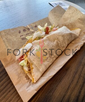 Taco Bell Beef Soft Taco Supreme On a Table