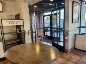 Taco Bell Entryway And Mobile Delivery Pickup Shelving