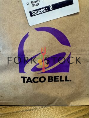 Taco Bell Logo On A To-Go Bag